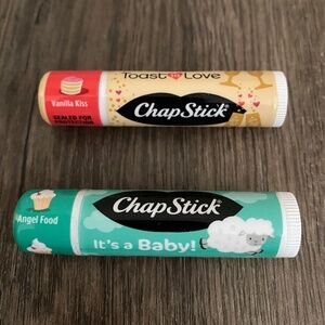 rare vanilla kiss and angel food cake chapsticks